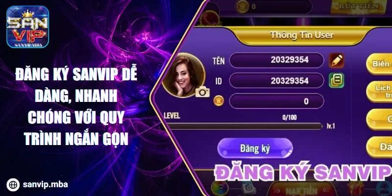 Đăng Ký SANVIP